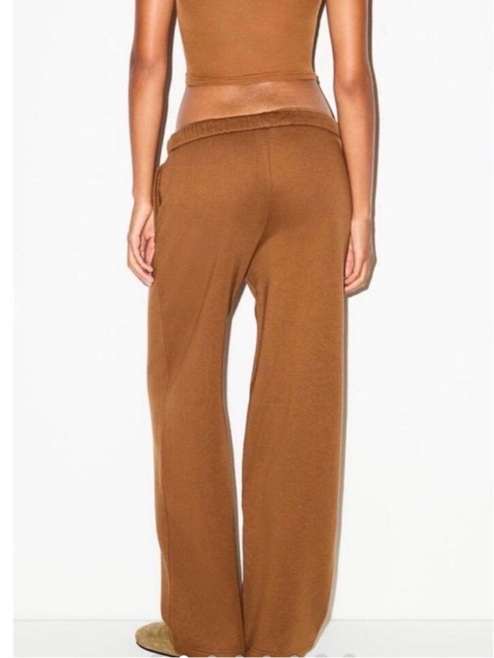 Skims Cotton Fleece Classic Straight Leg Pant - Picture 2 of 6